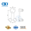 Juego de accesorios industriales de vidrio de acero inoxidable, herrajes para vidrio, herrajes para puertas correderas para puertas de baño-DDGS106