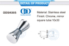 Perillas duraderas de acero inoxidable Perilla para cuarto de ducha Perilla para puerta corredera de baño-DDSK005