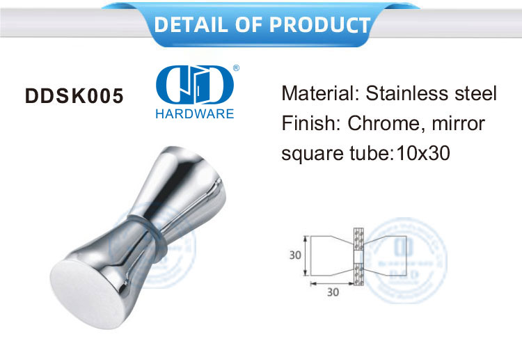 Perillas duraderas de acero inoxidable Perilla para cuarto de ducha Perilla para puerta corredera de baño-DDSK005