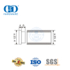 El tapón de tubo de cierre de boquilla, herrajes de vidrio de acero inoxidable, juego de accesorios de vidrio, tubo de puerta corredera para lavabo de baño-DDGS125
