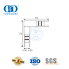 Inserto de esquina de tubo, accesorios de vidrio de acero inoxidable, herrajes para puertas, herrajes para puertas de vidrio para lavabo, baño-DDGS130