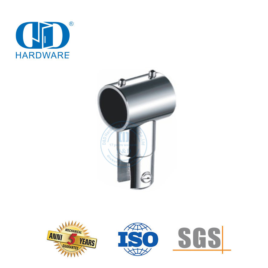 Conector de panel de vidrio de acero inoxidable Conector de vidrio para baño Instalación de sistema de cubículo de ducha comercial-DDSC027