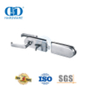 Cerradura de esquina de acero inoxidable, herraje, manija de puerta de vidrio, accesorios de parche, cerradura con llave-DDGL001