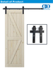 Kit de gabinete de acero inoxidable, accesorios, juego de rieles, herrajes de rodillos de puerta única de madera de Granero corredizo de carbono para puerta Interior-DDBD001