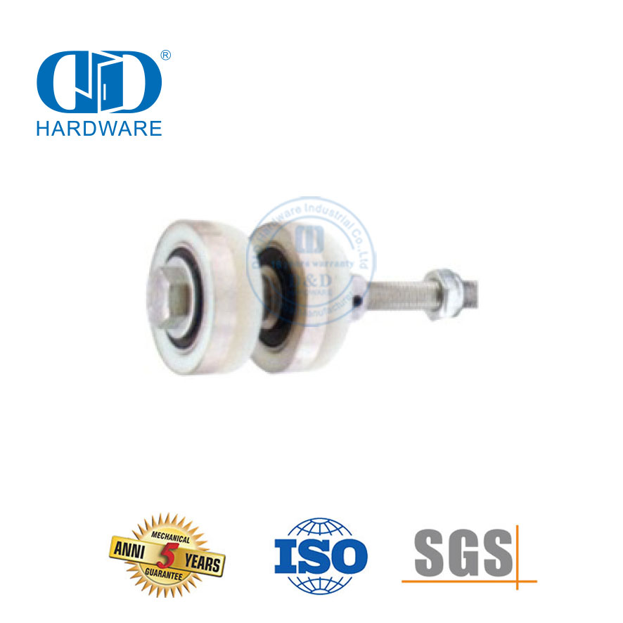 Partición de armario de acero inoxidable, accesorios de vidrio, herraje para puerta, rodillo de puerta de vidrio para baño-DDGS159