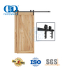 Riel de puerta de granero de acero inoxidable, accesorios de herrajes para puertas de madera extraíbles, Riel de puerta corredera para el hogar-DDBD020
