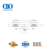 Conector de vidrio horizontal de acero inoxidable Accesorio para muebles Pivote de puerta de vidrio-DDGP017