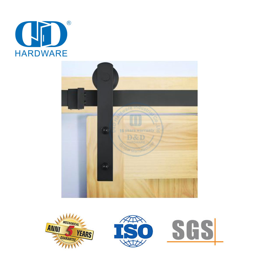 Herrajes para puertas de granero de acero inoxidable Herrajes de acero para garaje Herrajes para puertas de granero de derivación-DDBD013