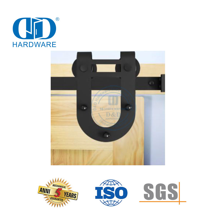 Accesorio de herrajes para puertas de acero inoxidable Herrajes de acero para garaje Herrajes para puertas de granero de madera-DDBD004