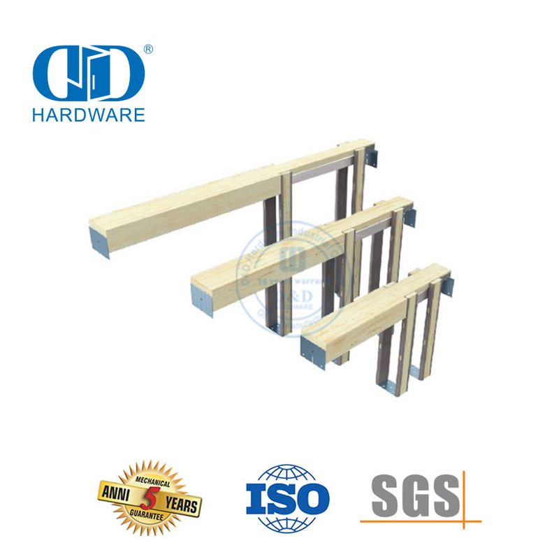 Perno de tubo de acero inoxidable Herrajes para puertas corredizas más estables Herrajes para marcos de puertas de granero de bolsillo-DDBD063