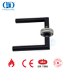 Accesorios para cerradura de puerta de embutir EN 1906 Manija de puerta de entrada negra mate-DDTH003-MB