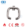 Manija de palanca de puerta tubular redonda de acero inoxidable EN 1906 con acabado PSS-DDTH001-PSS