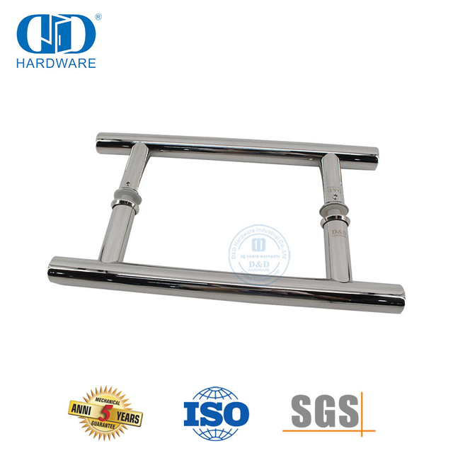 SUS304 H Forma Redonda Sin Marco Puerta de Vidrio Hardware Escalera Montaje Tirador-DDPH001-A Φ22-PSS