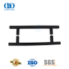 Tirador de acero inoxidable con acabado en negro mate para puerta de vidrio residencial-DDPH016-D-MB