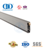 Sello inferior de puerta corrediza de aluminio anodizado a prueba de sonido para trabajo mediano, burlete, sello inferior-DDBS001