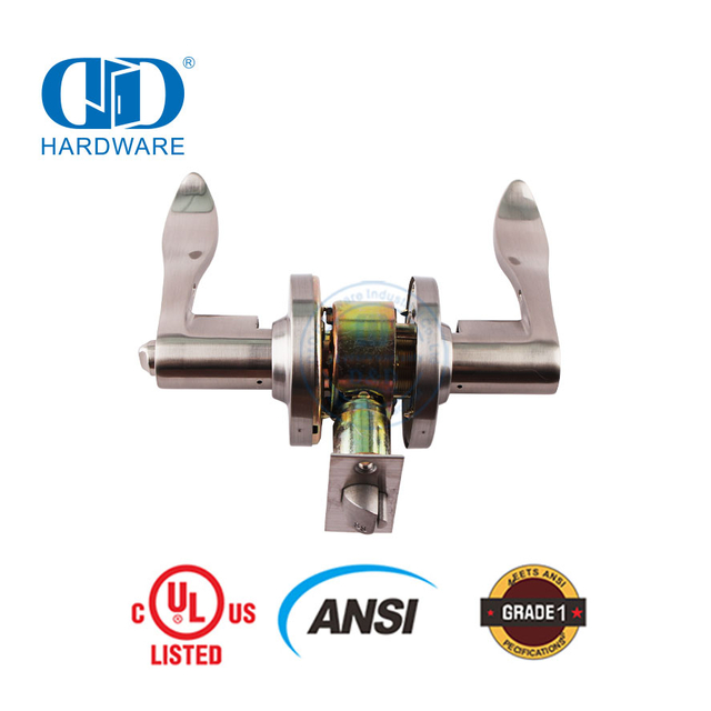 ANSI, lista de 3 horas, UL, ignífugo, alta seguridad, exquisito núcleo de bloqueo, cerradura bloqueable antipalanca para puerta interior Exterior Lockset-DDLK010
