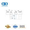 Conector giratorio plegable de hardware marino superior de acero inoxidable Accesorios Conector de soporte de panel de vidrio-DDSC040