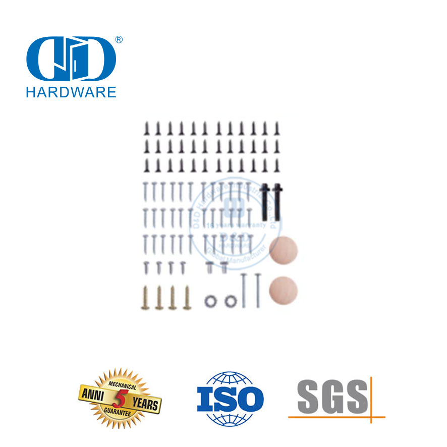 Kit de puerta plegable biplegable de acero inoxidable de alta calidad, sistema de puerta, Hardware de derivación, Hardware-DDBD071 de puerta de Granero