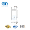 Múltiples aplicaciones Puerta principal de acero inoxidable Vidrio Herrajes para puertas de metal y madera Forma ovalada Tirador de barra en T-DDPH037
