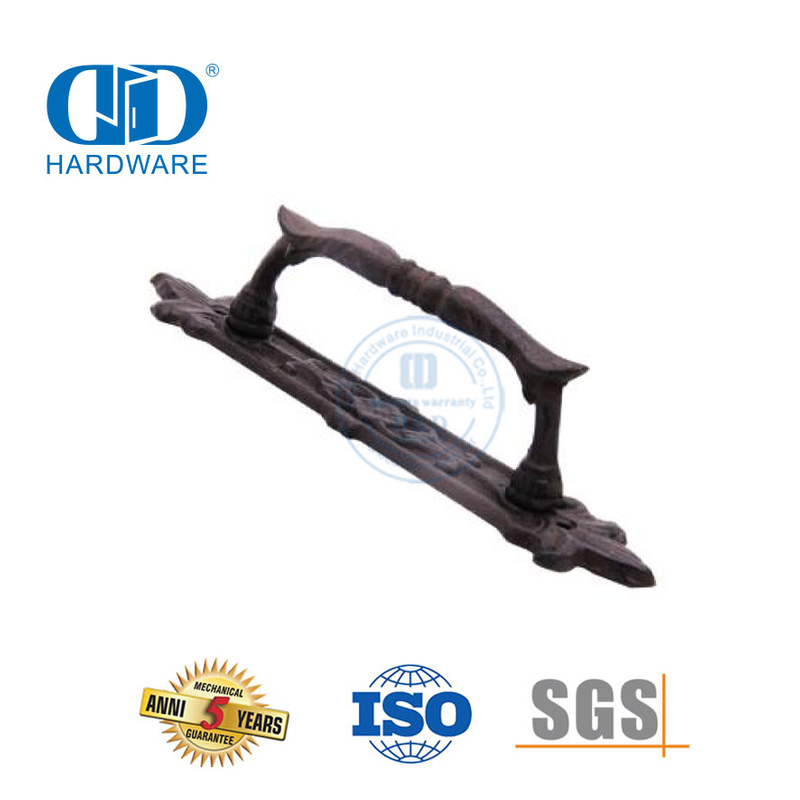 Accesorios de hardware para puertas corredizas de granero con manija moderna de acero inoxidable para puertas de derivación-DDBD096