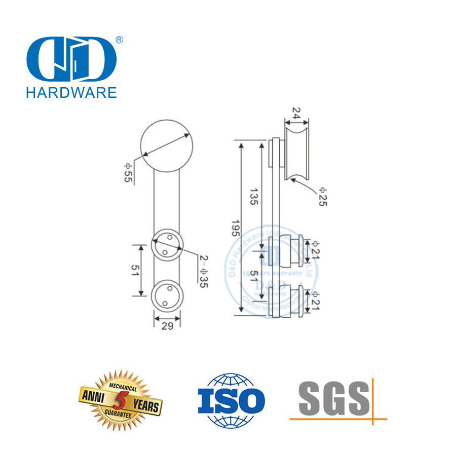 Accesorios de acero inoxidable OEM, accesorios de vidrio, herrajes para puertas, accesorios de vidrio para baño-DDGS102