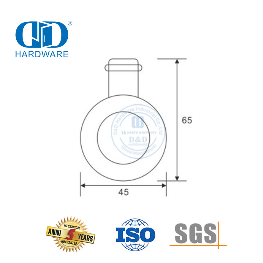 Polea de rueda Hardware de vidrio de acero inoxidable Accesorios de baño Percha de rodillo para puerta corredera-DDGS121