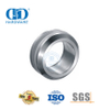 Accesorios para muebles Perilla de manija de acero inoxidable Herraje de vidrio Montaje de aluminio Orificio pasante Manija ahuecada-DDSK015
