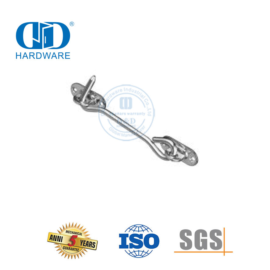 Hardware de construcción de acero inoxidable, cerradura protectora para puerta de granero para muebles, cerradura protectora para puerta plegable-DDBD132