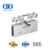 Abrazadera de puerta de acero inoxidable, puerta corredera de hierro, rodillo colgante, accesorios para muebles para puerta corredera doble-DDGS132
