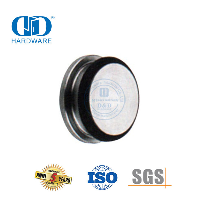 El tapón de tubo de cierre de boquilla, herrajes de vidrio de acero inoxidable, juego de accesorios de vidrio, tubo de puerta corredera para lavabo de baño-DDGS125