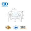 Guía de puerta corredera de acero inoxidable, accesorio para puerta corrediza de vidrio, puerta de ducha, rodillo, accesorios para muebles para baño, baño-DDGS128