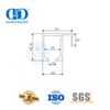 Proveedor de hardware, accesorio de muebles con rodillo para puerta corrediza de vidrio de acero inoxidable para lavabo de baño-DDGS145