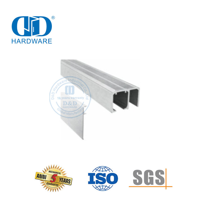 Juego de accesorios de vidrio silencioso de aluminio de acero inoxidable, herrajes de vidrio, rodillo para puerta de ducha para puerta corredera interior-DDGS141