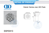 Accesorios de baño cromados de acero inoxidable Drenaje de piso comercial para apartamentos de hotel-DDFD0013