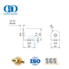 Accesorios de baño de acero inoxidable Conector de bisagra de ducha Conector de montaje de clip de esquina de pared de vidrio-DDWC001