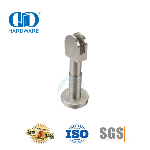 Accesorio de Hardware de acero inoxidable, Clip de cristal de ducha cromado, conector de vidrio, abrazadera inferior para Restroom-DDWC004