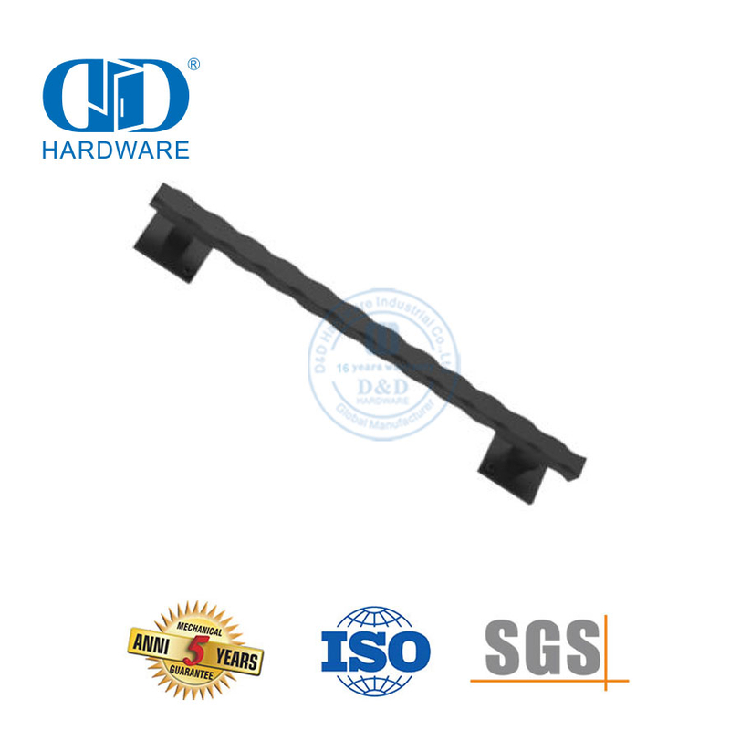 Manija de puerta corrediza de granero negra moderna de carbono de acero inoxidable de alta calidad Handle-DDBD100