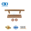 Manija de puerta de granero de doble cara de acero inoxidable, color oro rosa, tirador de dedo para muebles, manija de puerta-DDBD102 SRG