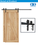 Herrajes para puertas de granero OEM de fábrica de acero inoxidable, sistema corredizo, puerta plegable, herrajes para puertas de granero plegables-DDBD026