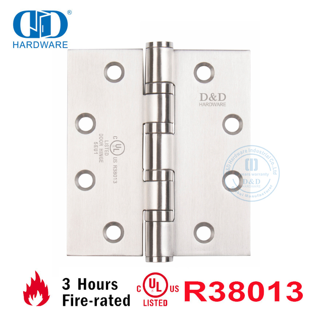 Bisagra de puerta de oficina con embutir de rodamiento de bolas UL 4 incombustible arquitectónica-DDSS08-FR