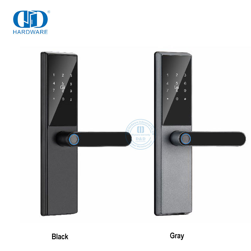 Wifi App Home Inteligente biométrico escáner de huellas dactilares manija de puerta cerraduras inteligentes para puerta principal -DDDL006