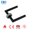 Accesorios para cerradura de puerta de embutir EN 1906 Manija de puerta de entrada negra mate-DDTH003-MB