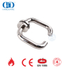 Manija de palanca de puerta tubular redonda de acero inoxidable EN 1906 con acabado PSS-DDTH001-PSS