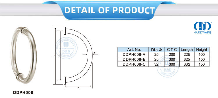 Tirador de forma circular