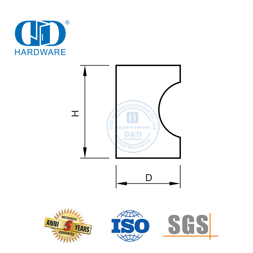 Original Perilla para muebles de acero inoxidable y cobre, Handles-DDFH065 de cocina