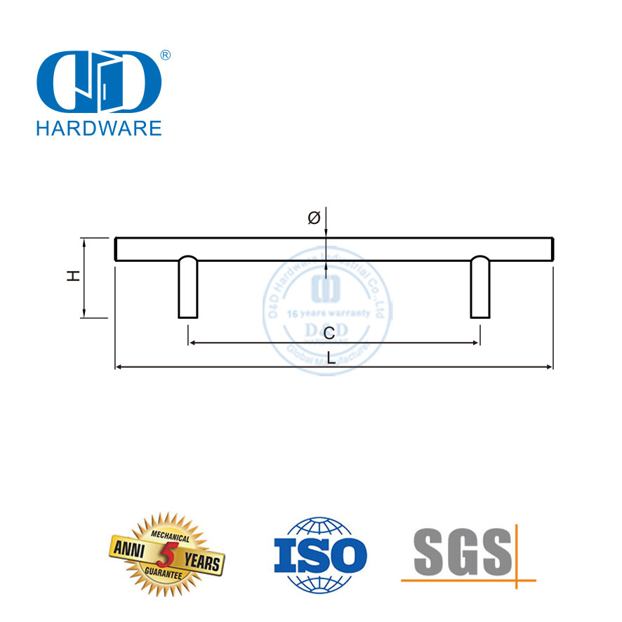 Tirador de cajón Manijas de gabinete Tirador de muebles para cocina casera-DDFH001