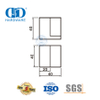 Tapón de tope de goma para puerta de baño de vidrio y acero inoxidable -DDDS045