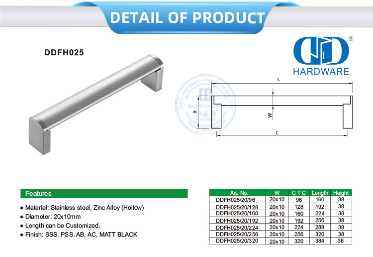 tiradores de gabinete de montaje empotrado