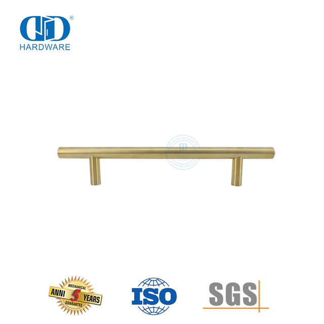 Manija de acero inoxidable de hardware de baño dorado de lujo moderno nórdico-DDPH031-SB