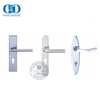 Manija de palanca de puerta de acero inoxidable duradera de centro a centro de 85 mm con placa-DDTP001-PVD